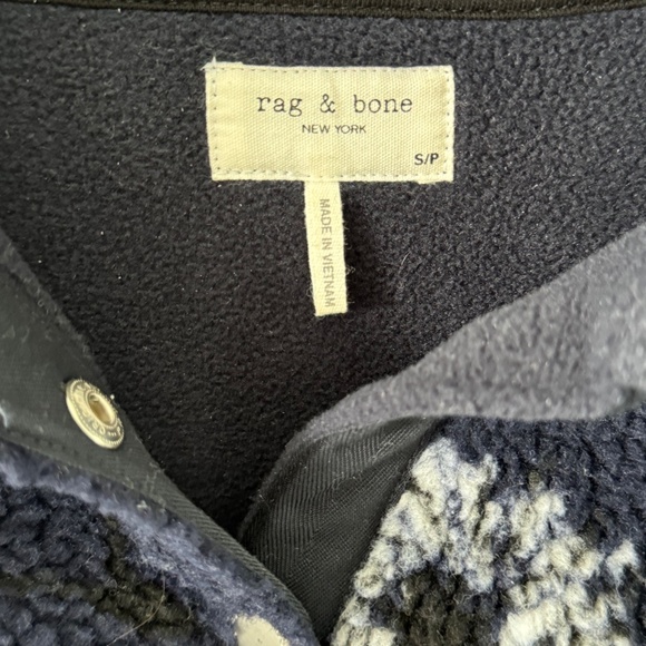 rag & bone Floral Sherpa Teddy Pullover Sweater - Picture 3 of 3